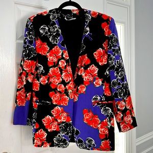Italian made floral suit size 10